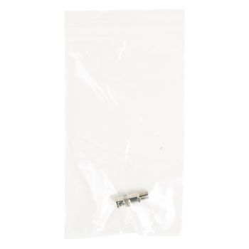 606301091 Coax-adapter xlr bnc male - f-connector female zilver Verpakking foto